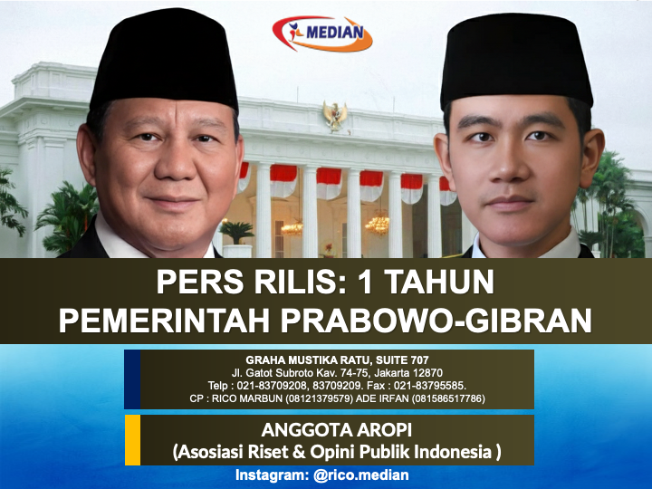 PERS RILIS: 1 TAHUN PEMERINTAH PRABOWO-GIBRAN